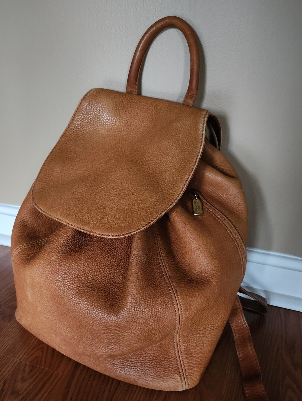 Coach Sonoma British Tan Pebbled Leather 4908 Backpack